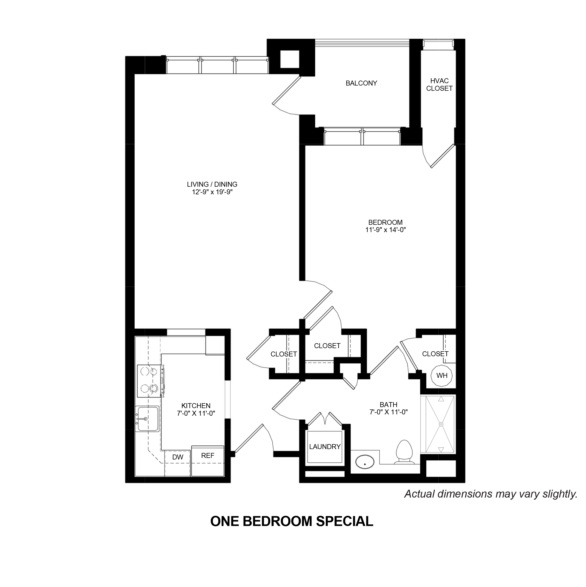 One Bedroom Special floor plan